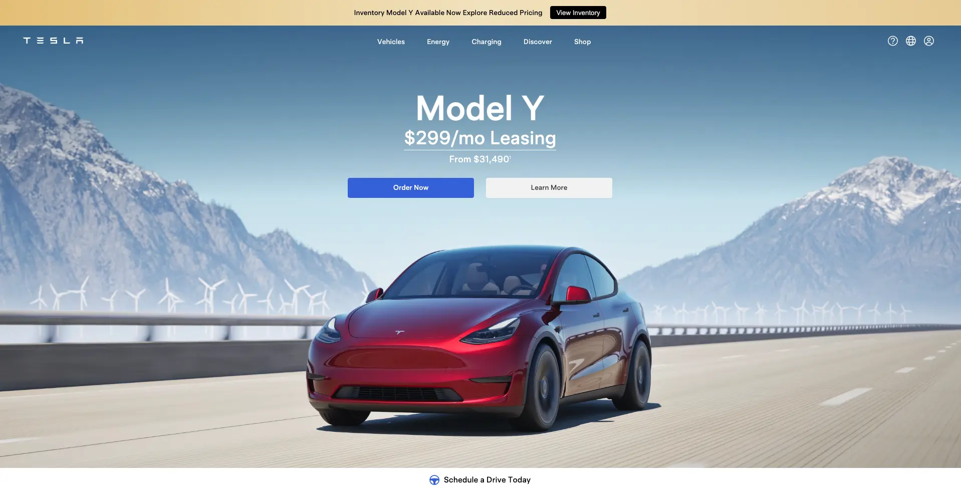 Tesla clone - HTML / CSS, Front-end project by Kindredd Studio